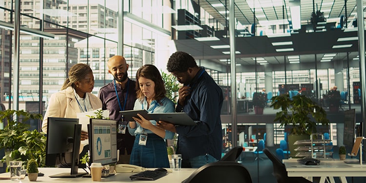 Modern flexible office workspace design